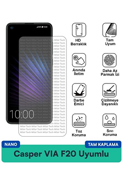Milat Tech طبقة حماية للشاشة من كاسبر VIA F20 نانو مقاومة للخدوش والصدمات
