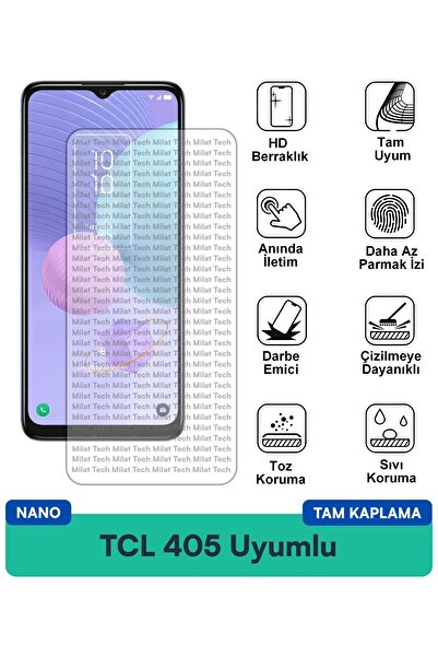 Milat Tech Tcl 405 Nano Screen Protection Film Scratch-Proof Impact-Proof