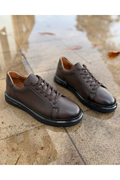 Avni Ceylan Aeroflex Genuine Leather Orthopedic Balloon Sole Sneaker Shoes