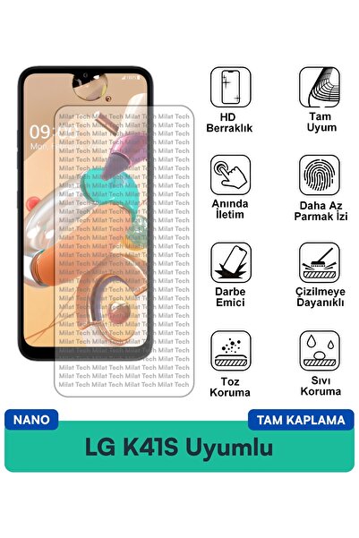 Milat Tech طبقة حماية للشاشة من LG K41S نانو مقاومة للخدوش والصدمات