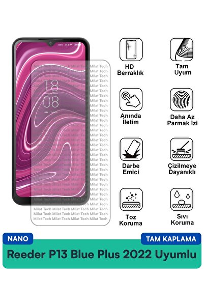 Milat Tech فيلم حماية الشاشة Reeder P13 Blue Plus 2022 Nano مقاوم للخدوش والص...