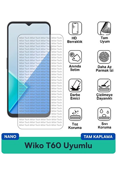 Milat Tech طبقة حماية للشاشة من Wiko T60 Nano مقاومة للخدوش والصدمات