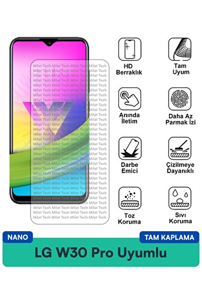 Milat Tech طبقة حماية شاشة LG W30 Pro Nano مقاومة للخدوش والصدمات