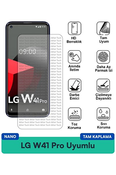 Milat Tech طبقة حماية للشاشة من LG W41 Pro Nano، حساسة للمس، شفافية عالية