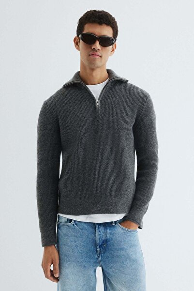 H&M Regular Fit Zip-top jumper