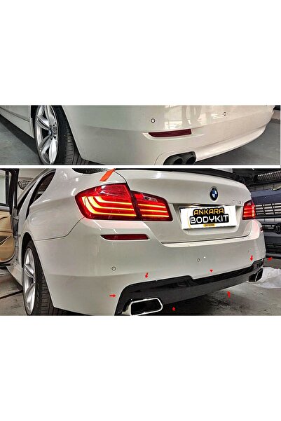 ANKARA BODYKİT F10 550İ DİFÜZÖR - PLASTİK - MAT SİYAH TIRNAKLI