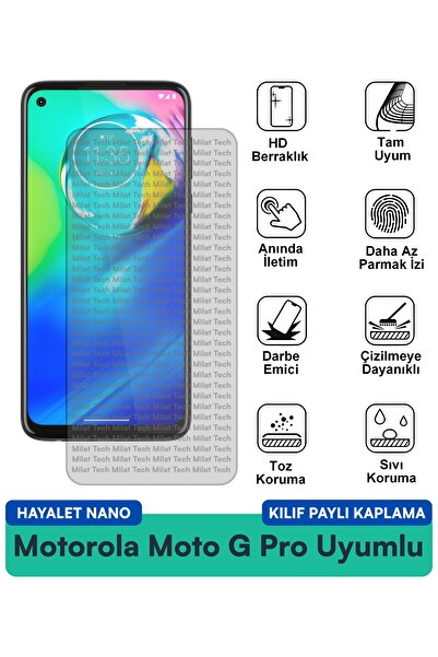 Milat Tech غطاء حماية نانو لهاتف موتورولا موتو جي برو متوافق مع فيلم حماية ال...