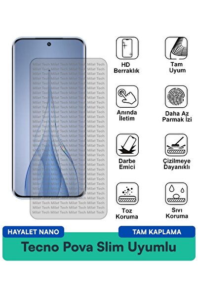 Milat Tech فيلم حماية الشاشة تكنو بوفا سليم هايلايت نانو مقاوم للخدوش والصدمات