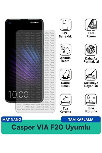 Milat Tech طبقة حماية للشاشة من كاسبر VIA F20 مات نانو مقاومة للخدوش والصدمات
