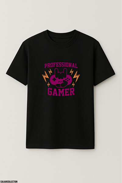 CALKARCOLLECTION تيشيرت للجنسين قصة فضفاضة Gamer Lifestyle3