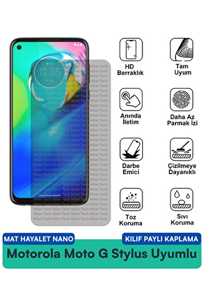Milat Tech حافظة موتورولا موتو جي ستايلس مات هايت نانو متوافقة مع طبقة حماية ...