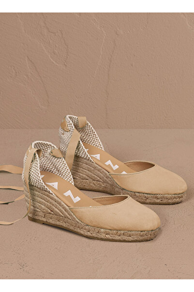 Manebi Deri Bej Kadın Espadril M 1.1 WL