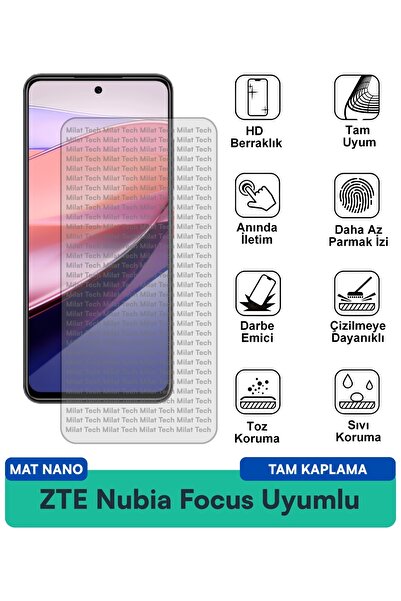 Milat Tech طبقة حماية للشاشة من ZTE Nubia Focus Mat Nano مقاومة للخدوش والصدمات