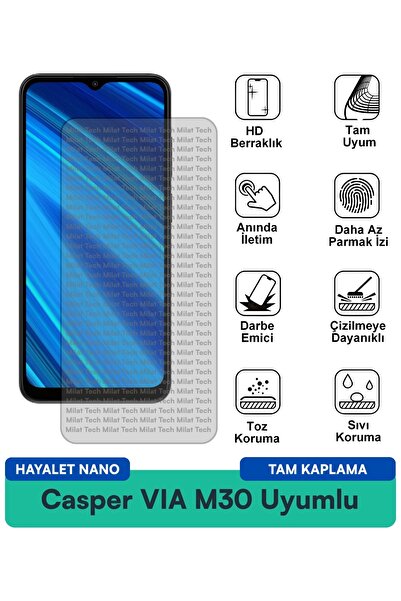 Milat Tech طبقة حماية للشاشة من Casper VIA M30 Hayalet Nano مقاومة للخدوش وال...