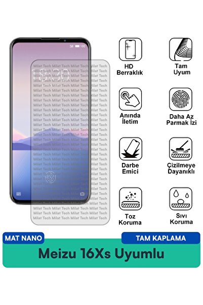 Milat Tech طبقة حماية للشاشة من Meizu 16Xs Mat Nano مقاومة للخدوش والصدمات