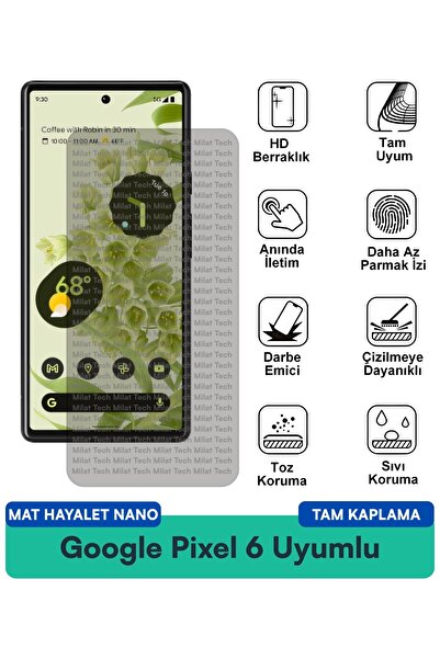 Milat Tech فيلم حماية الشاشة Google Pixel 6 Mat Ghost Nano يحمي الخصوصية ولا ...