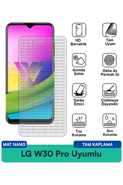 Milat Tech طبقة حماية للشاشة من LG W30 Pro Mat Nano تقلل من إجهاد العين وتوفر...