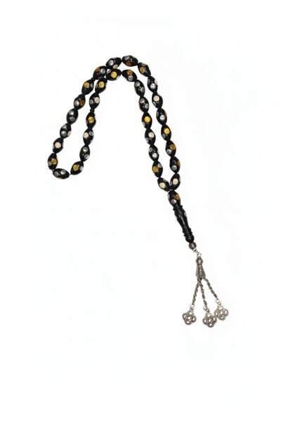 RAM سبحة يسر محروق مرصعه بالصدف بتطريز فريد