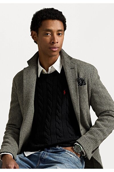 Ralph Lauren Collection Polo Ralph Lauren. Cable-Knit Cotton Jumper Hair Knitting Knitwear Sweater Round Neck