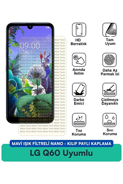 Milat Tech Lg Q60 Nano Case with Blue Light Filter Compatible Screen Protecti...