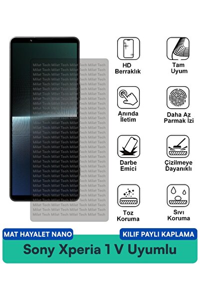Milat Tech غطاء حماية نانو متوافق مع هاتف سوني إكسبيريا 1 في مات هايت، فيلم ح...