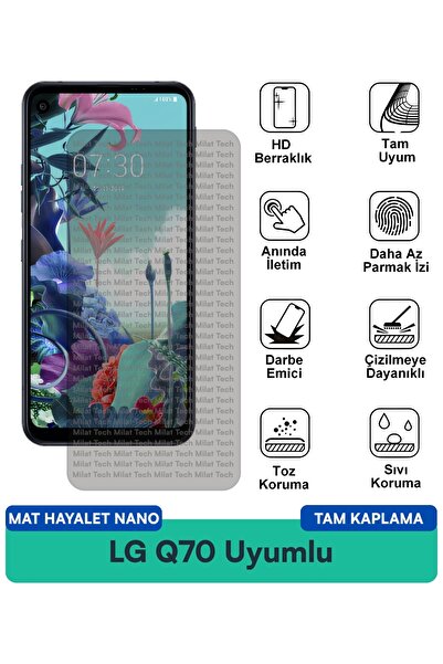 Milat Tech طبقة حماية للشاشة من LG Q70 Matte Ghost Nano مقاومة للخدوش والصدمات