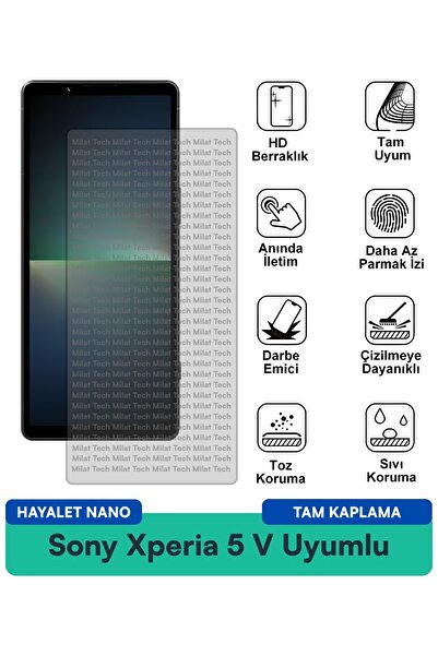 Milat Tech طبقة حماية للشاشة من سوني إكسبيريا 5 V هايلايت نانو مقاومة للخدوش ...