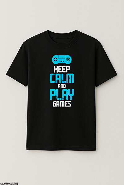 CALKARCOLLECTION تيشيرت للجنسين قصة فضفاضة Gamer Lifestyle3