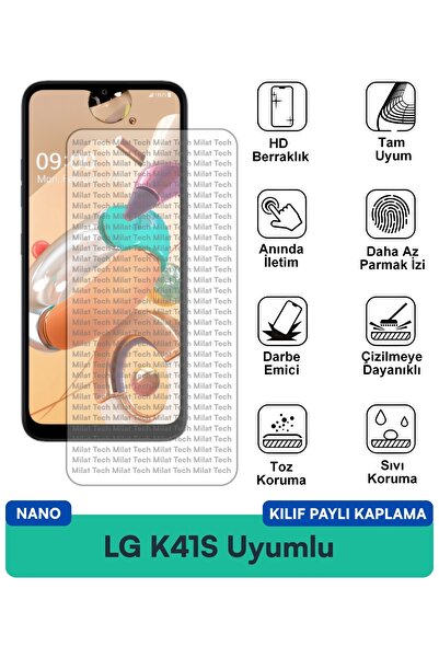 Milat Tech Lg K41S Nano Case Compatible Screen Protection Film Sensitive Touc...