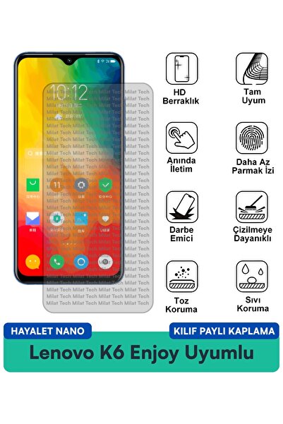 Milat Tech غطاء حماية نانو لهاتف لينوفو K6 إنجوي هايليت، واقي شاشة متوافق مع ...