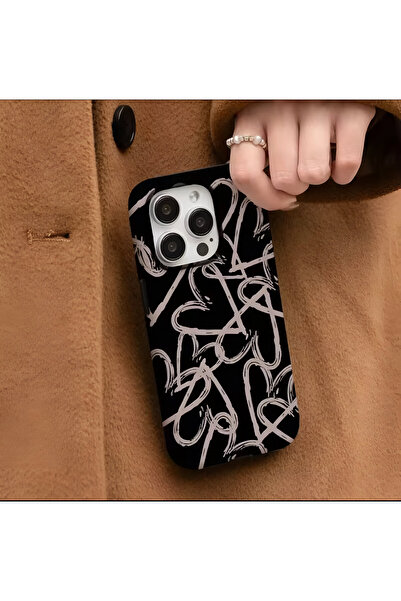 HYPERSOFT حافظة فاخرة مزدوجة الطبقات من سلسلة بورجا منقوشة متوافقة مع آيفون 1...