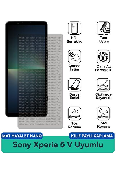 Milat Tech غطاء حماية نانو متوافق مع هاتف سوني إكسبيريا 5 في مات هايت، فيلم ح...