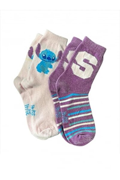 Lilo & Stitch Σετ 2 ζευγαριών χοντρές, αφράτες, Αντιολισθητικό κάλτσες