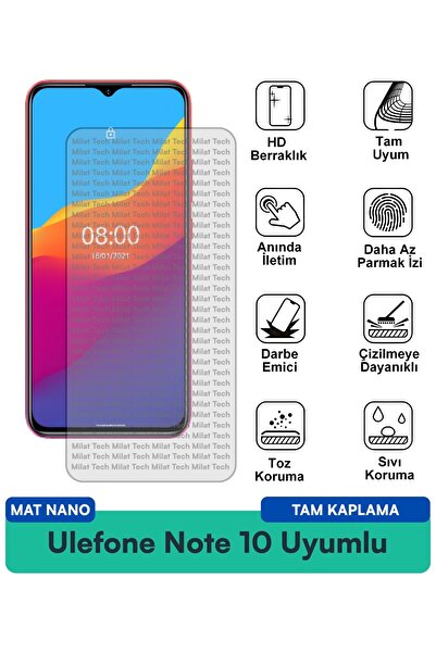 Milat Tech طبقة حماية للشاشة من Ulefone Note 10 Mat Nano مقاومة للخدوش والصدمات