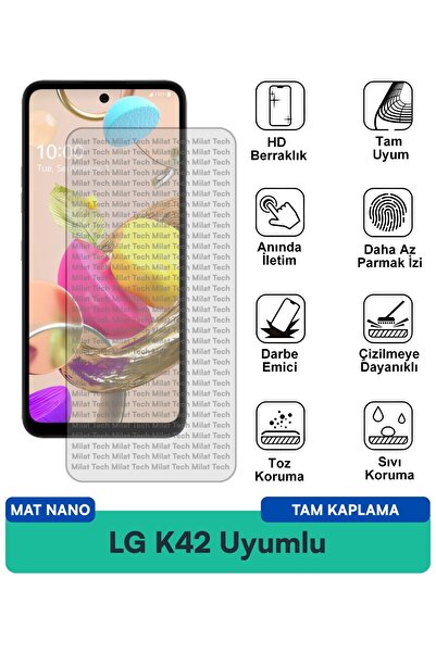 Milat Tech Lg K42 Matte Nano Screen Protector Film Resistant to Scratches and...