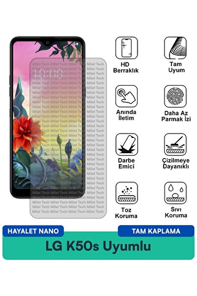 Milat Tech Lg K50S Hayalet Nano Screen Protection Film Resistant to Scratches...