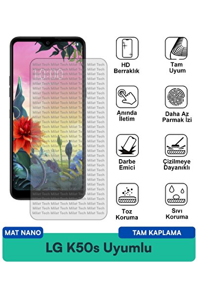 Milat Tech طبقة حماية للشاشة من LG K50s مات نانو مقاومة لبصمات الأصابع والبقع...