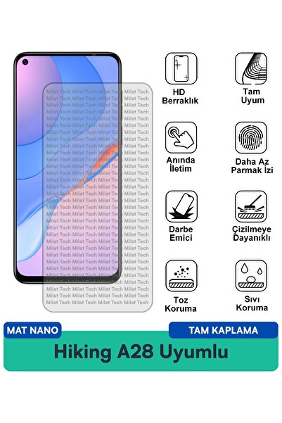 Milat Tech طبقة حماية للشاشة من نوع Hiking A28 Mat Nano مقاومة للخدوش والصدمات