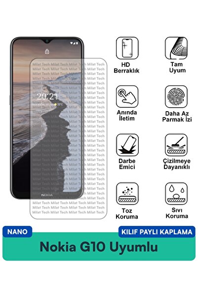 Milat Tech حافظة نوكيا G10 نانو متوافقة مع طبقة حماية الشاشة، حساسية اللمس، ه...
