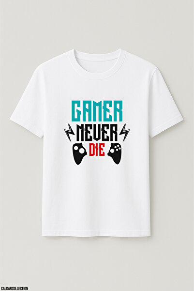 CALKARCOLLECTION تيشيرت للجنسين قصة فضفاضة Gamer Lifestyle3
