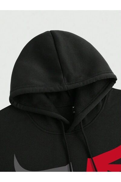 Marco Fresco Unisex Bull Head Printed Hooded Bottom-Top Set Tracksuit Set