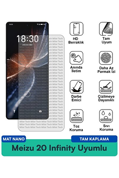 Milat Tech طبقة حماية للشاشة من Meizu 20 Infinity Matte Nano مقاومة للخدوش وا...