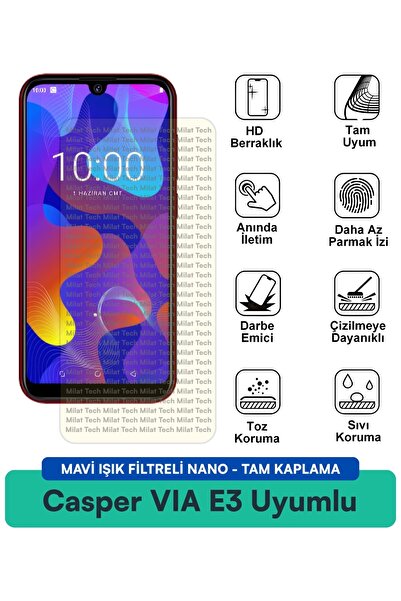 Milat Tech فيلم حماية الشاشة Casper VIA E3 مع فلتر الضوء الأزرق، يوفر حماية م...