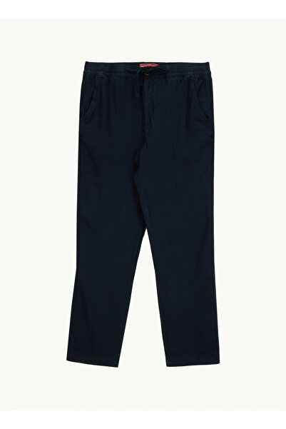 SUPERDRY Lacivert Erkek Regular Fit Chino Pantolon MERCHANT LINEN PANT