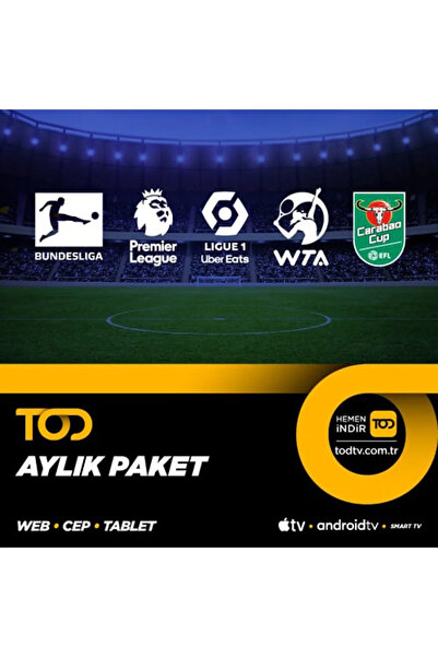 TOD TV 1 Aylık Spor Extra+ Paketi - (Web + Cep + Tablet + Smart Tv)
