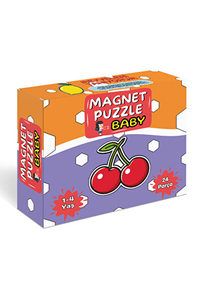 minkino 1-4 Yaş İlk Magnet Puzzle (Meyveleri Tanıyorum)
