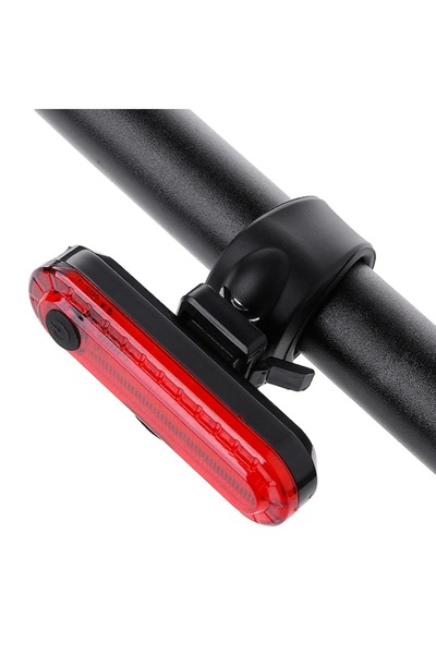 OEM LED bicycle/electric scooter tail light, USB rechargeable, waterproof, red, 7x2x2cm