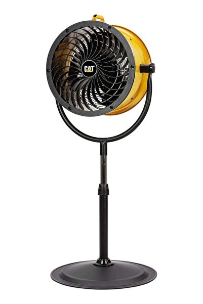Caterpillar CAT HPVD-14AC High-Velocity Pedestal Fan (Yellow) - 4-in-1, 2300 CFM, 360° Rotation