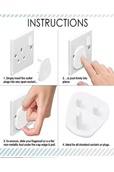 Other غطاء أمان للمقبس الكهربائي (عبوة من 3 قطع)