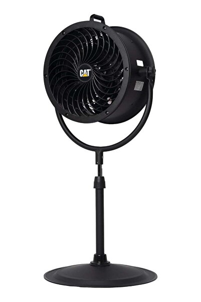 Caterpillar CAT HPVD-14AC High-Velocity Pedestal Fan (Black) - 4-in-1 Industrial Air Circulator, 2300 CFM, 360°